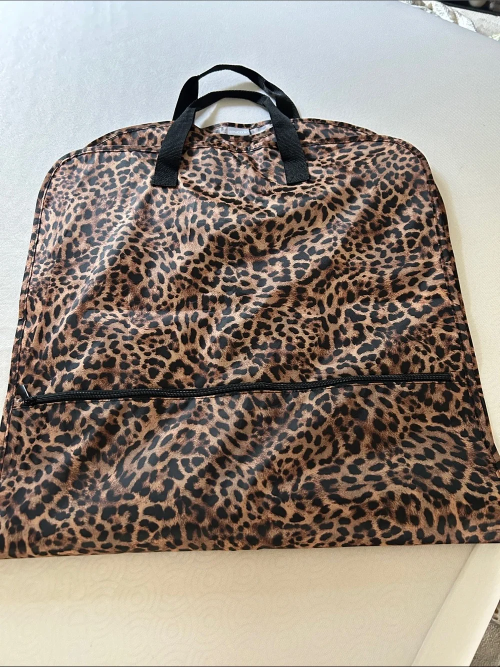 Chico's Leopard-Print Garment Bag - Brown and Black
